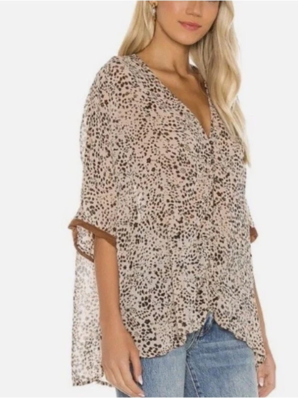 Free People Sleepin Wake Up Shirt , sz : medium